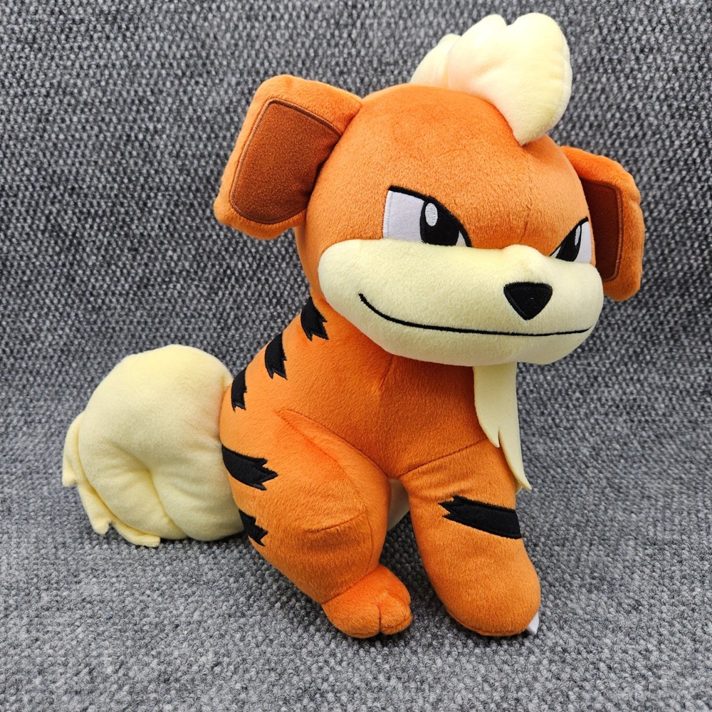 Banpresto Pokemon Growlithe Plush Sun & Moon Crane King Japan Stuffed Animal Toy